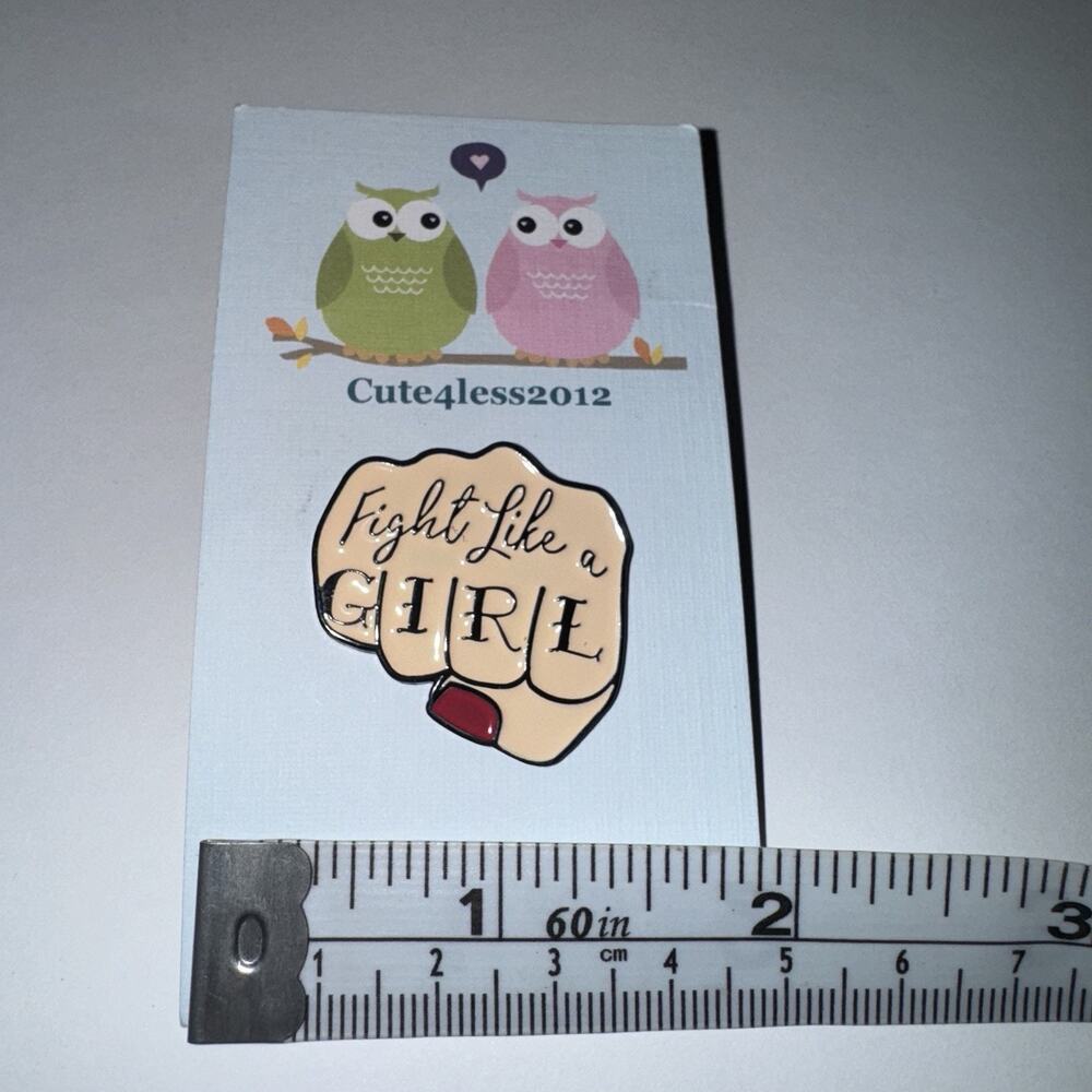 Fight Like A Girl Pin Brooch